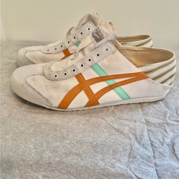 ONITSUKA TIGER By ASICS Men’s Mexico 66 Paraty White Orange Low Top Sneaker 10.5 - Picture 4 of 9
